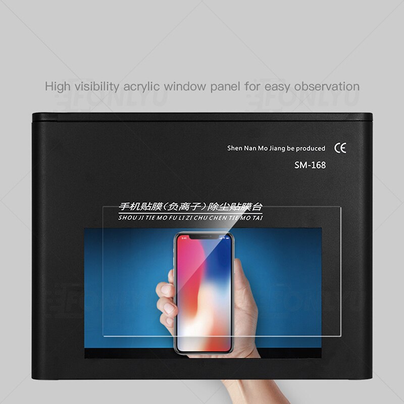 FONLYU With UV Light Lamp Dust Free Room Work Table For Film Cutting Machine Hydrogel Film Laminating Mobile Phone Repair Tool