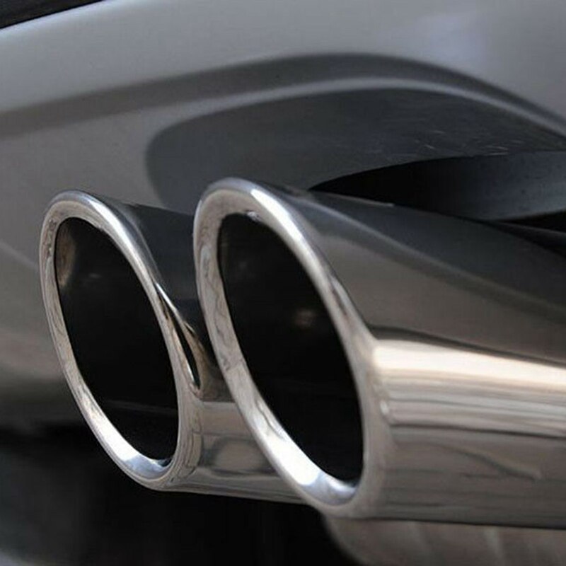 2 sztuk/zestaw chromowanie tłumik wydechowy ze stali nierdzewnej końcówki rur dla-A1 A3 A4 TT