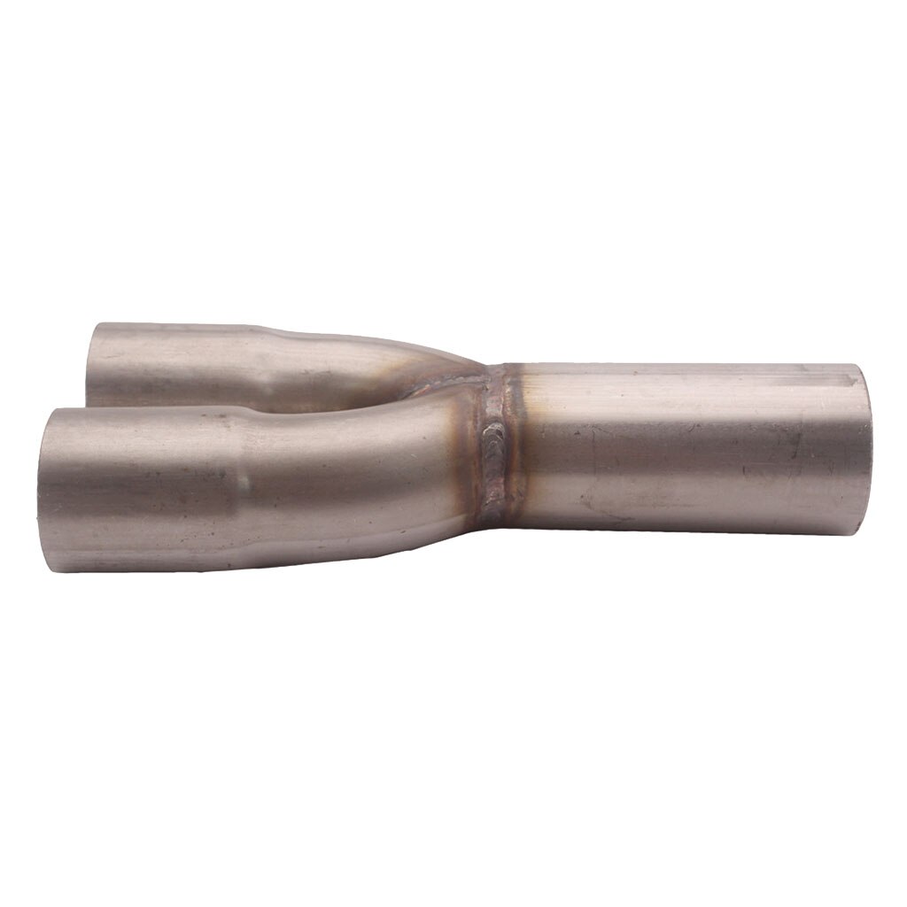 2-1 Steel Exhaust Merge Collector Dual 1.5" ID Inlet Single 1.75" OD Outlet