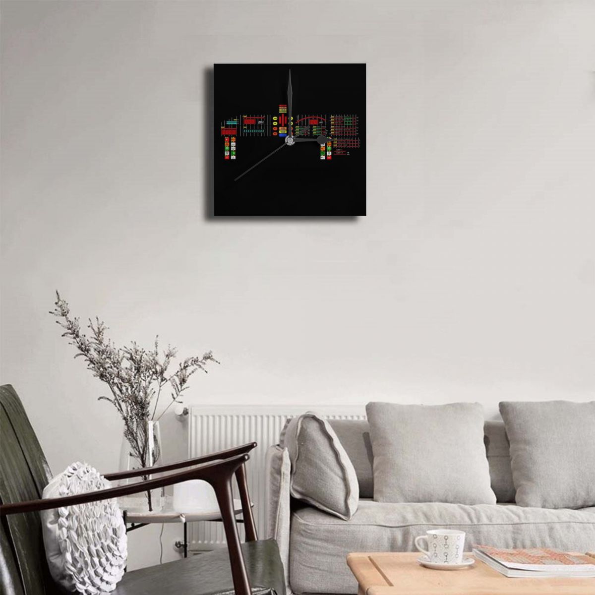 Knight Rider - KITT Dashboard Watches Wall Decor Room Wall Clock Wall Panel Loft Wall Clock Digital Table Clock