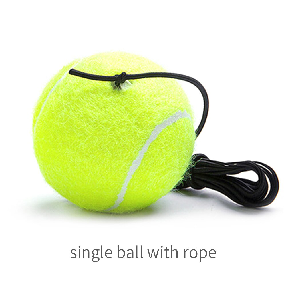 Tennis forsyninger tennis træning hjælp tennisbold med elastisk reb selvstændig rebound tennis træner partner praksis værktøj: 1 stk kugle