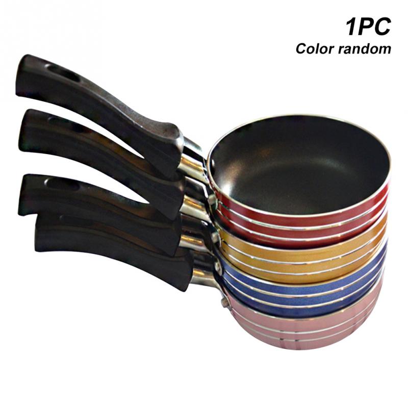 12cm mini non-stick stekpanna praktiskt kök hållbart pan aluminium med handtag
