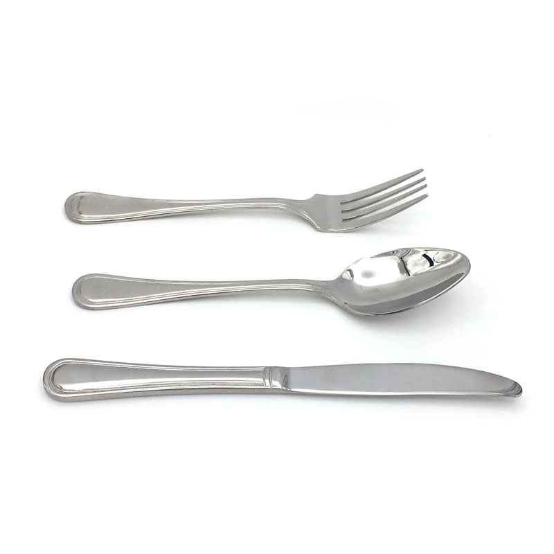 3 st högkvalitativ middagskniv gaffel sked set rostfritt stål silver bestick set servis lämplig för restaurang eller hemmabruk
