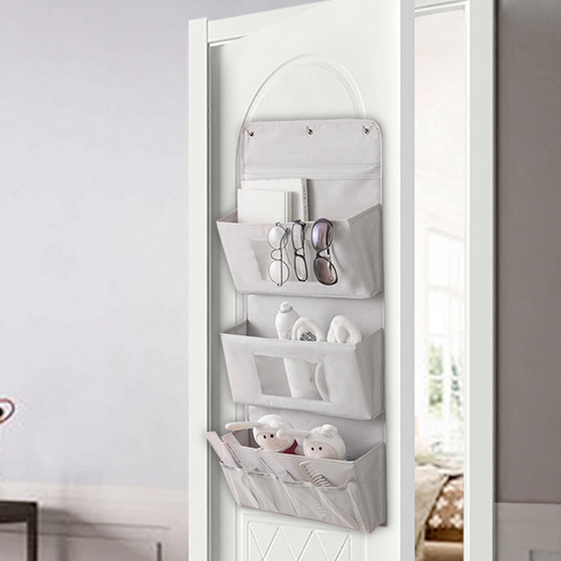 3 poches De Rangement en Sac Vêtements Pour armoire penderie Organisateur Placard Sac De Rangement Salle De Bain Magazine fourre-tout Organizador Pochette