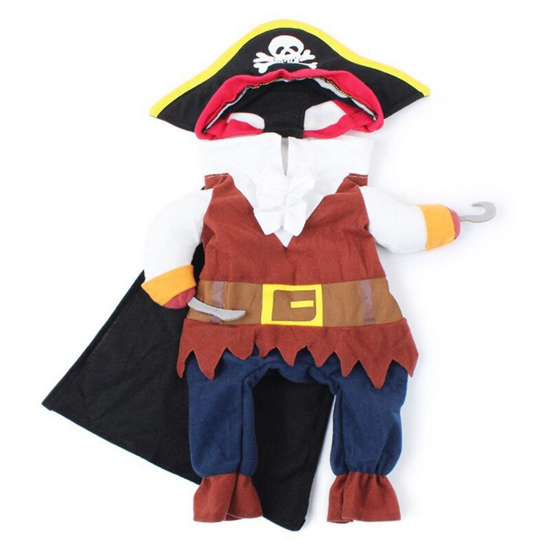 Halloween Hond Kostuums Corsair Cosplay Kleding Voor Kleine Middelgrote Honden Katten Grappige Hond Dressing Up Piraat Pak Kleding Huisdier Product