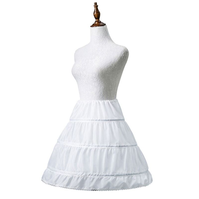 Enfants princesse jupe jupon filles robe de mariée avec cerceau jupes accessoires cordon réglable taille doublure 50PE