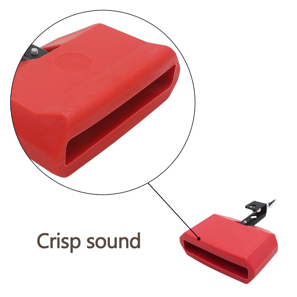 Campana de vaca con cascabel para tambor, instrumento de percusión, herramienta educativa de música para animar eventos deportivos