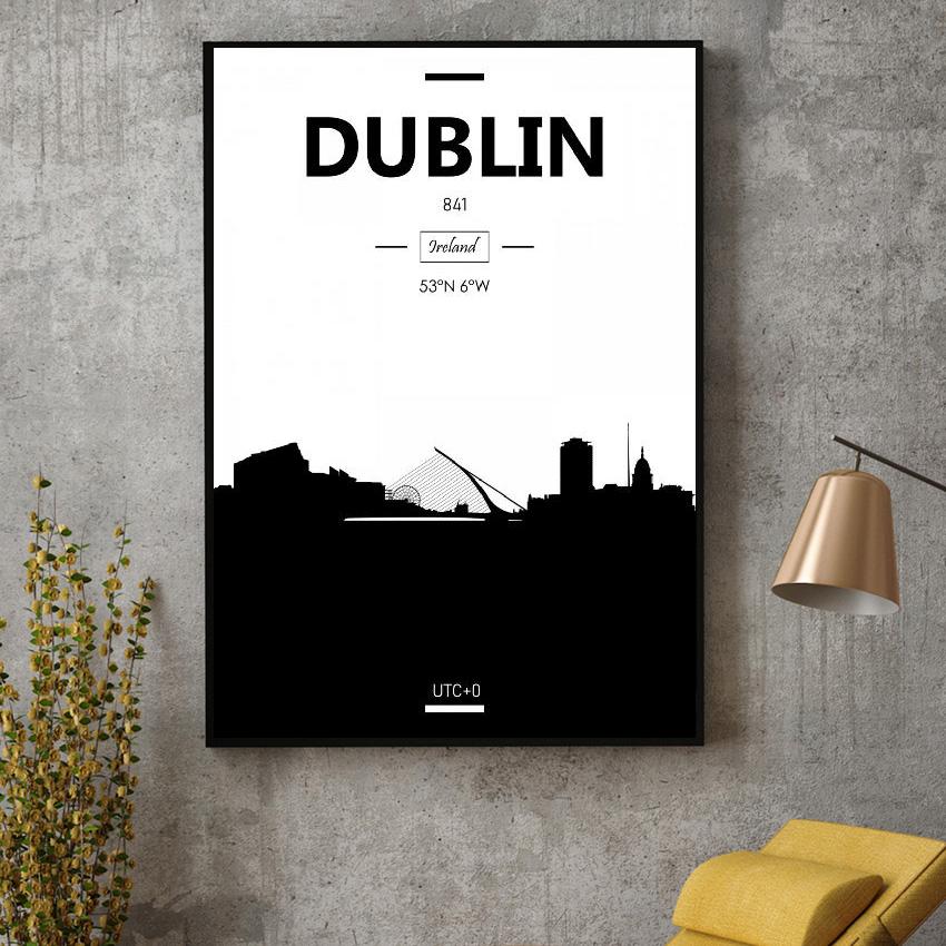 Dublin Art Canvas Poster Home Decoration Painting No Frame