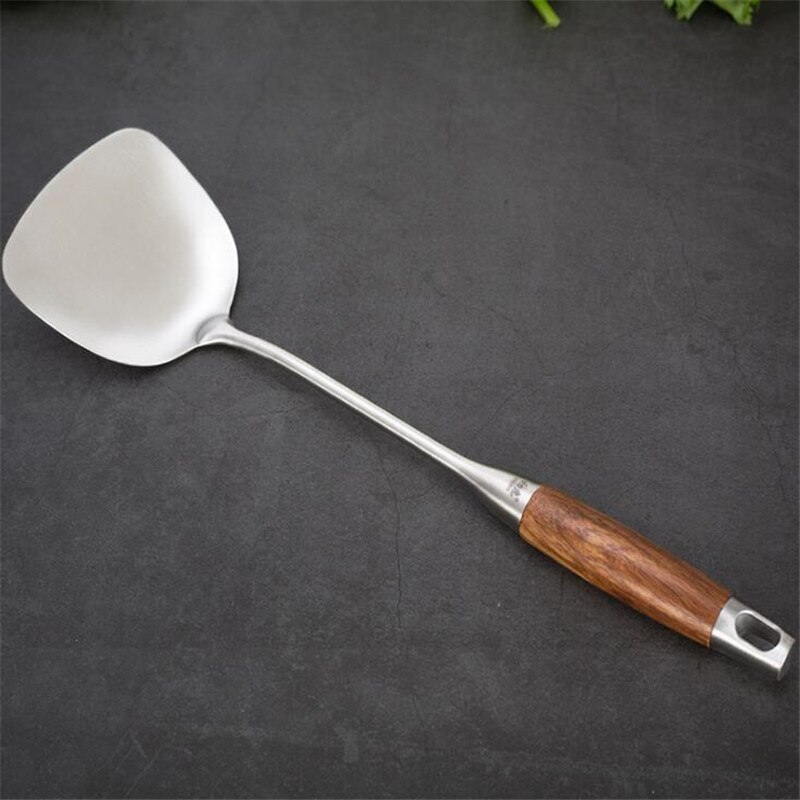 1Pcs Kitchen Wok Spatula And Ladle Tool Set 15 Inches Spatula For Wok Stainless Steel Wok Spatula Kitchen Bar Tools: 03