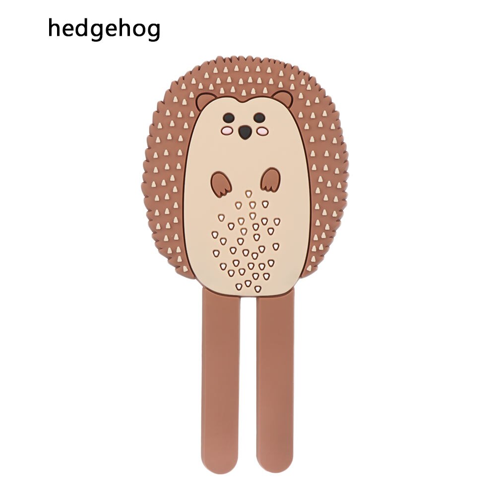 Verwijderbare Leuke Cartoon Vorm Koelkast Sticker Magneten Magnetische Sleutelhouder Dier Been Haken Decoratieve Haak: hedgehog