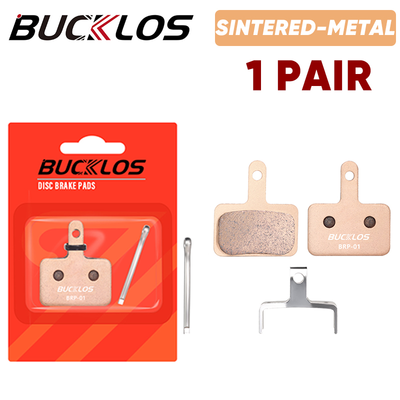 BUCKLOS Sintered-Metal MTB Brake Pads for B01S B05S Bicycle Hydraulic Disc Brake Pads Metallic Bike Brake Pad Mountain Bike Part: WHITE