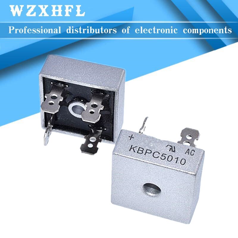 2Pcs KBPC5010 1000V 50A Diode Brug Gelijkrichter En Originele Ic