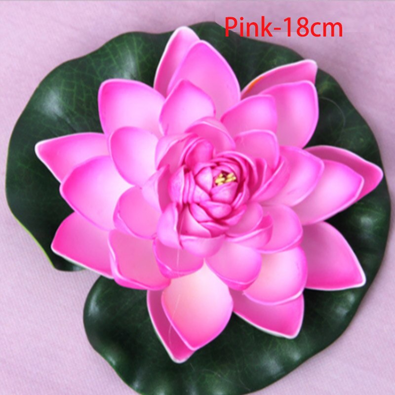 Künstliche Wasser Lilie Schwimm Blume Teich Anlage Ornament 10/18/28cm Hochzeit Heimat Garten Party Dekorationen