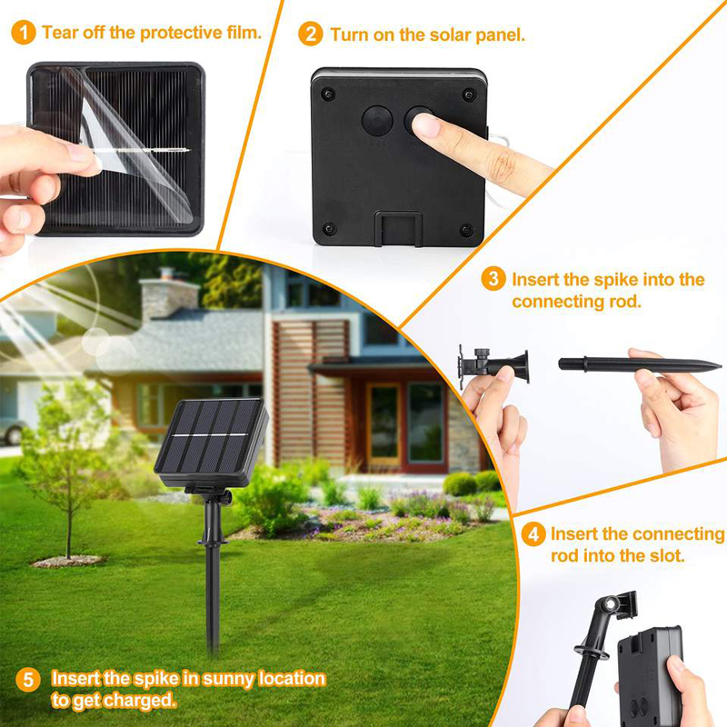 7M/12M/22M/32M lumière solaire extérieure jardin fée chaîne lumière Led scintillant lampe étanche pour noël Patio arbre fête