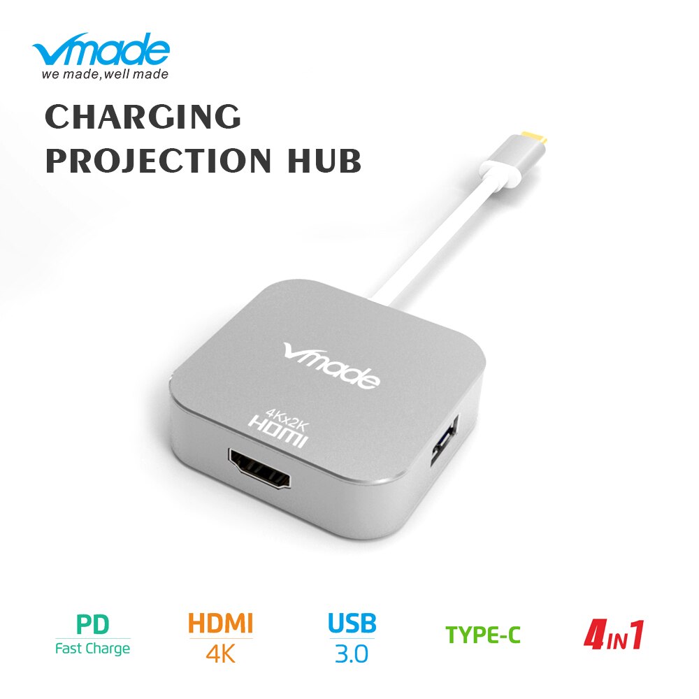 Vmade CB192-HDMI tipo C HUB USB C HUB de USB 3,0 HUB adaptador Dock para MacBook Pro Huawei Mate 30 USB-C 3,1 divisor puerto