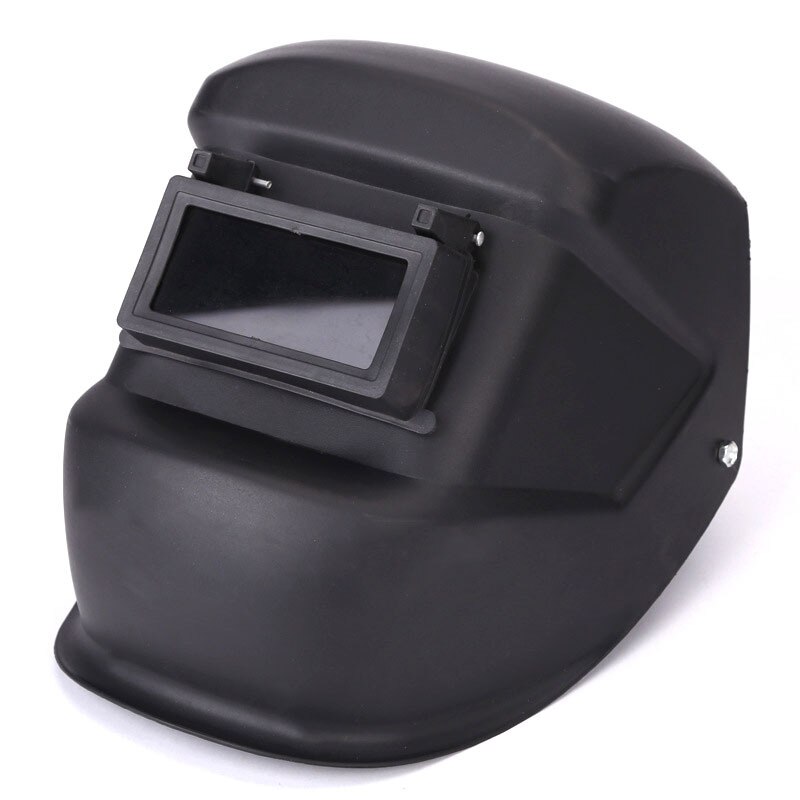 Anti-fall Plastic Welding Mask Adjustable Helmet for Soldring Plastic Solar Cap Viewing Area Adjustable Foldable Headband: black