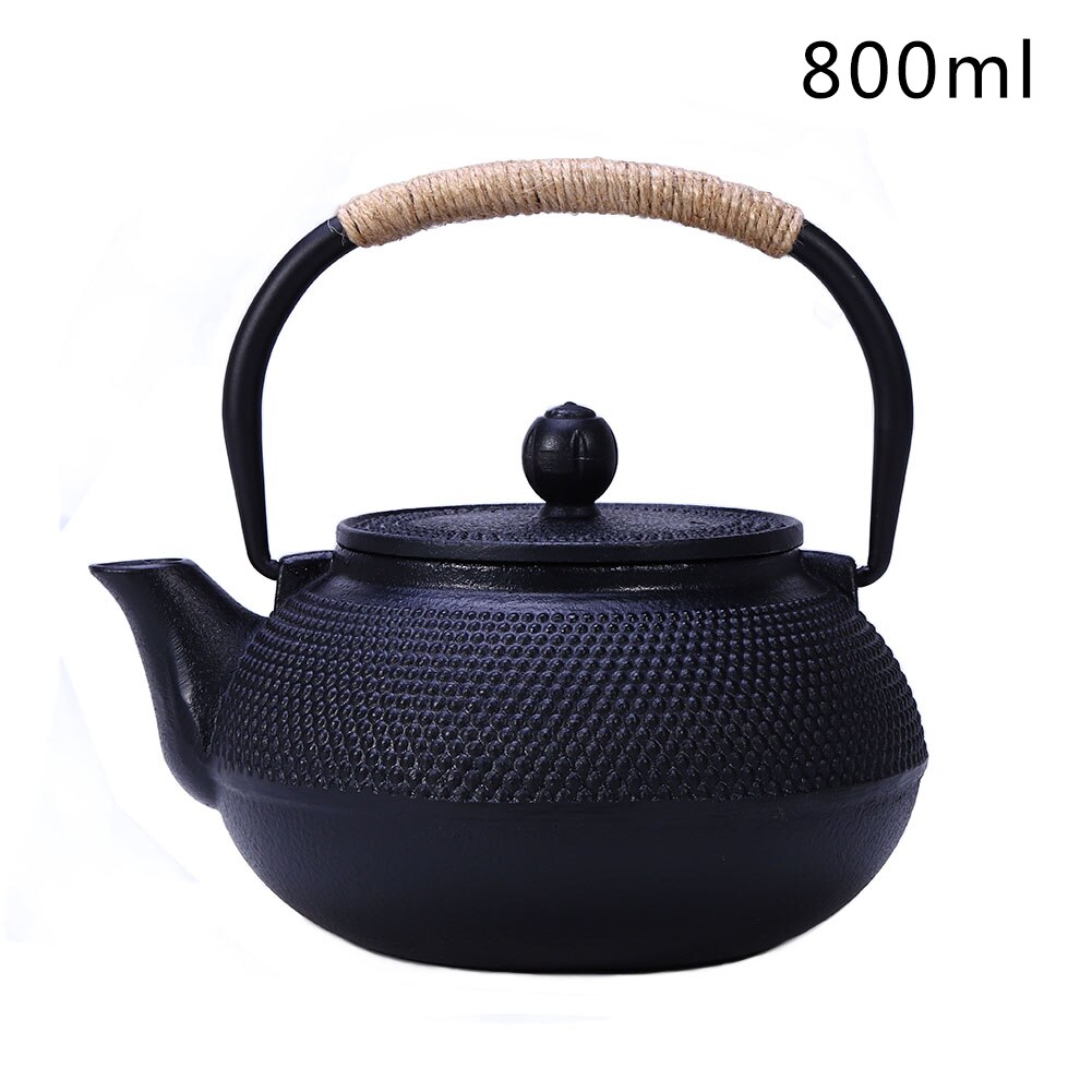 50ml/300ml/800ml Mini Cast Iron Kettle Teapot Tea Set: 800ml