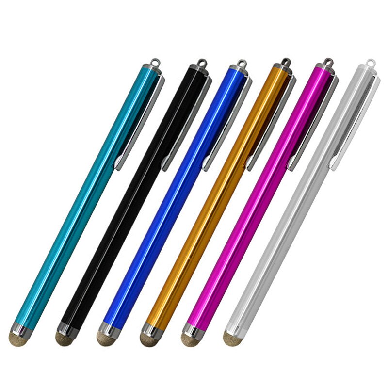 13 cm Neue Faser Tuch Kopf Kapazitiven Touchscreen Stift Stift Stift Für iPhone für i Pad