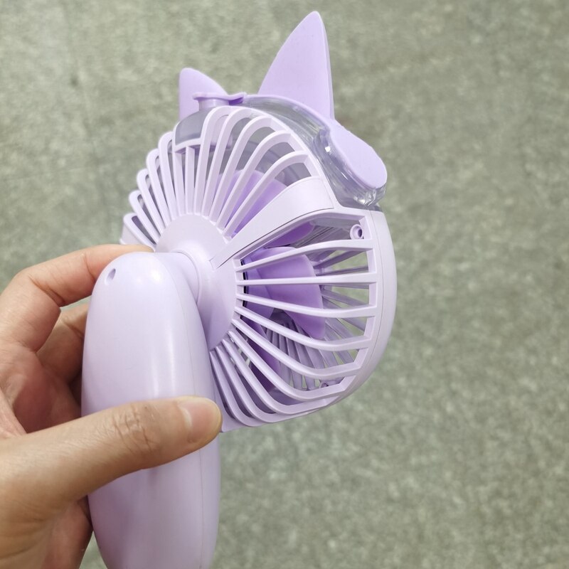 Opvouwbare spray mini ventilator bevochtigingsspray elektrische ventilator draagbare handbediende mini ventilator