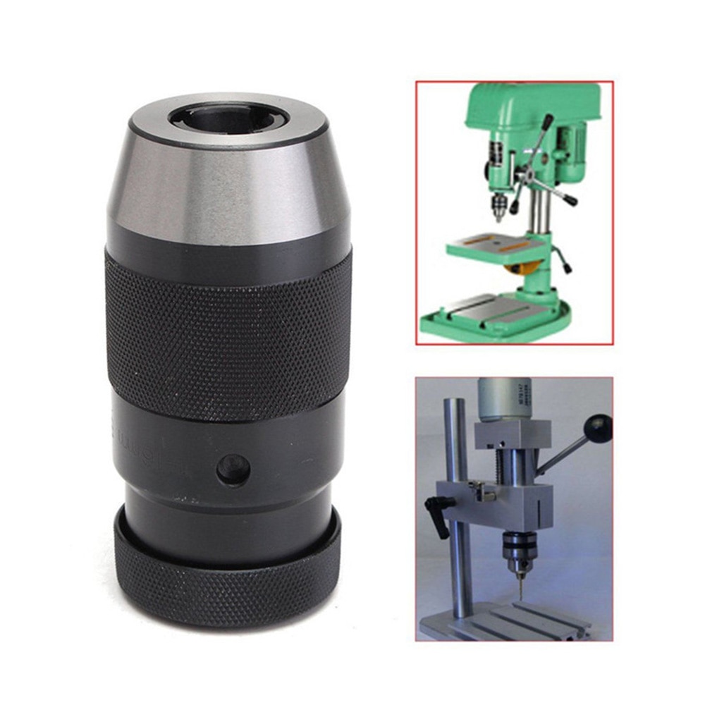 Portable B18 1-16mm Self Tighten Keyless Drill Chuck + MT2-B16 Arbor Thread For Lathe Drilling MK2 Mount Machine