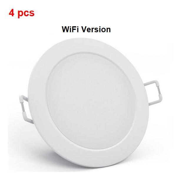 Xiaomi Mijia – spot lumineux LED intelligent, wi-fi/Bluetooth, maille, télécommande avec application Compatible Mi home, blanc: wifi 4pcs