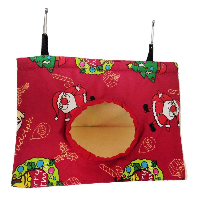 Vogelkooien Rat Knaagdieren Nest Huis Volière Pluche Vogel Opknoping Cave Kooi Papegaai Nest Hangmat Hideaway Slapen Bed Speelgoed Hamster huis: B / S