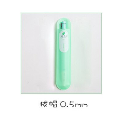 Korean Cherry Blossoms Gel Pen Set Fine Point Pens Full Needle Black Watery Signature Pen Kawaii School Supplies Stationery: Mint 1 piece 0.5mm