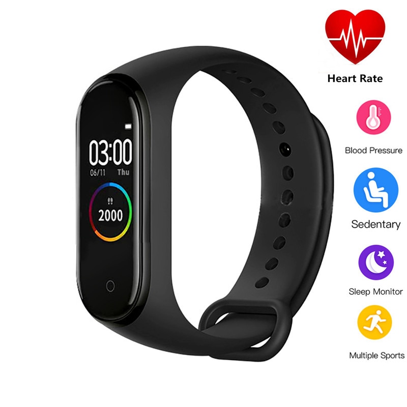 M4 Smart Armband Fitness Tracker Sport Horloge Band 4 Hartslag Bloeddrukmeter Gezondheid Polsband Voor Xiaomi Ios Telefoon