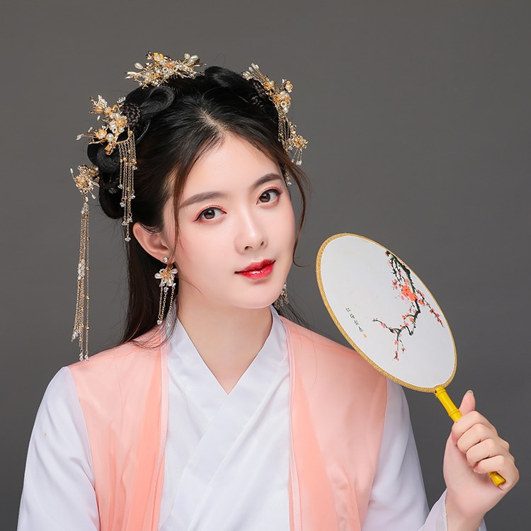 Accesorios para cabello de mujer Hanfu, accesorio para cabello de Hanfu, horquilla Kanzashi, estilo chino simple, adornos para el cabello, Kanzashi