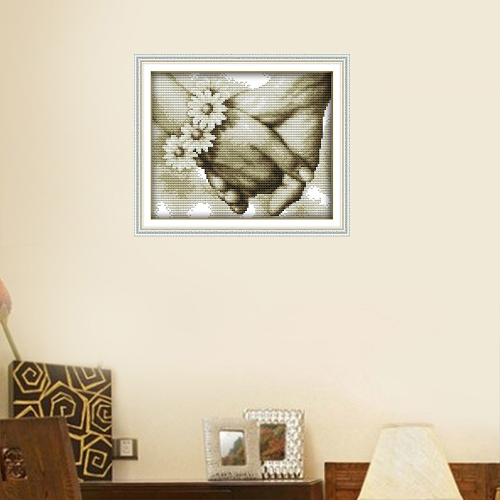 Handwerken DIY 14CT 11CT DMC kruissteek Sets Voor borduurpakketten Portret Telpatronen-Stikken Home Decoratie