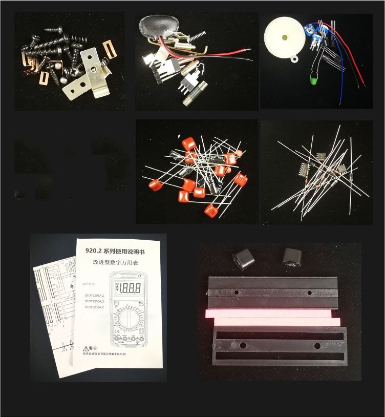 Digital multimeter teaching kit DT9205A multimeter... Grandado