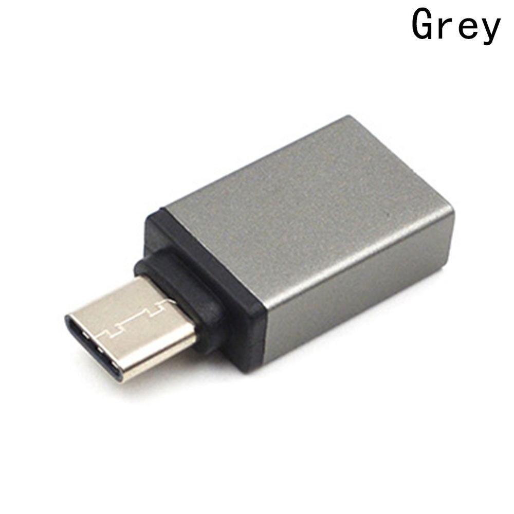 USB-C Type-C To USB OTG Mini Adapter 3.0 Converte For Samsung Galaxy Note8 High Speed certified Cell Phone Accessories Charger: Grey