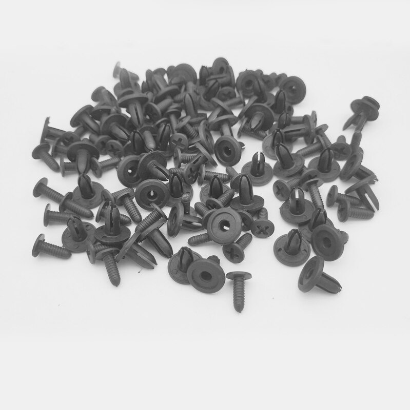 50 Stuks 6 Mm 8 Mm Auto Bumper Fastener 6 Mm Gat Klinknagel Retainer Push Motorkap Auto Portierbekleding panel Clip Fasteners Voor Toyota