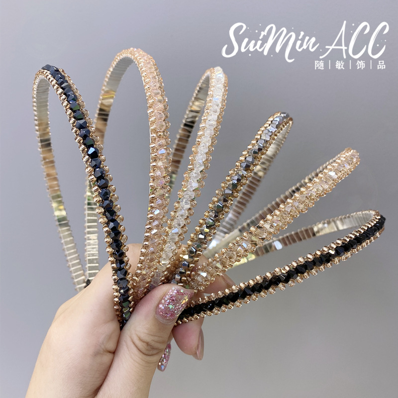 Kvinder fulde perler hårbånd søde pandebånd hårbundt dame hår bøjler hårtilbehør brude hovedbeklædning bånd klip