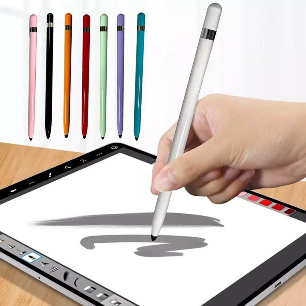 Touch Screen Pen Dual Heads Uiteinden Stylus Universele Vervanging Stylus Pen Zachte Penpunt Schrijven Tekening Capacitieve Touchscreen Potlood