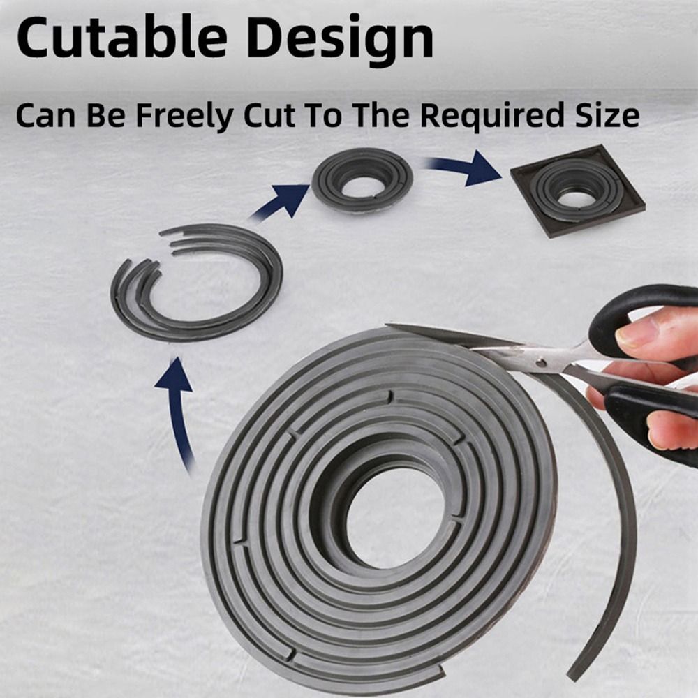 Nucleo di scarico a pavimento 138mm di grandi dimensioni odore e a prova di insetti nucleo di scarico a pavimento copertura di drenaggio rapido per fognatura nucleo del bagno può essere tagliato