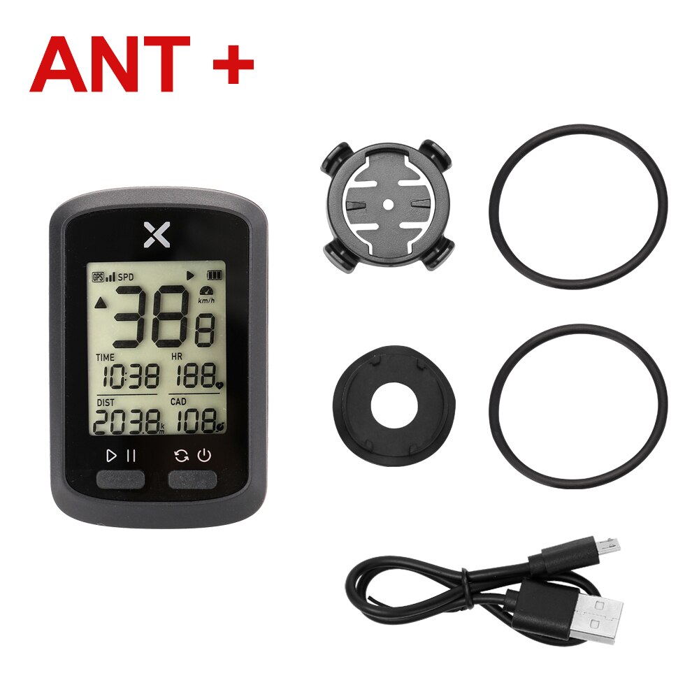 Lixada Waterproof Bicycle Computer USB Rechargeable Wireless Bike Cycling Computer Bicycle Speedometer Odometer Cycling Parts: A