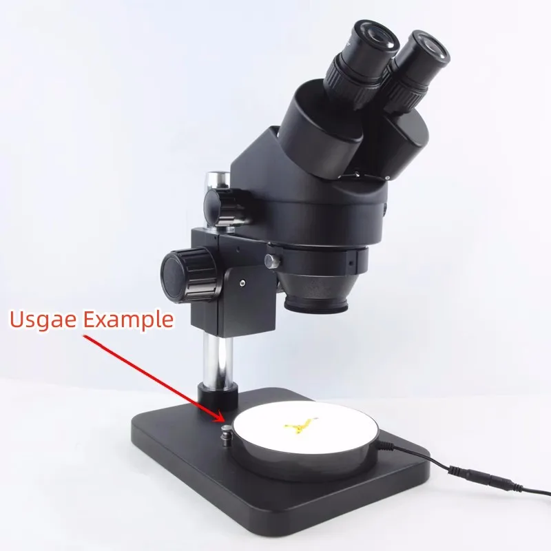 135mm Microscope LED Bottom Round Light Lamp Source Shadowless Backlight Illuminator Industrial Inspection 100V-240V