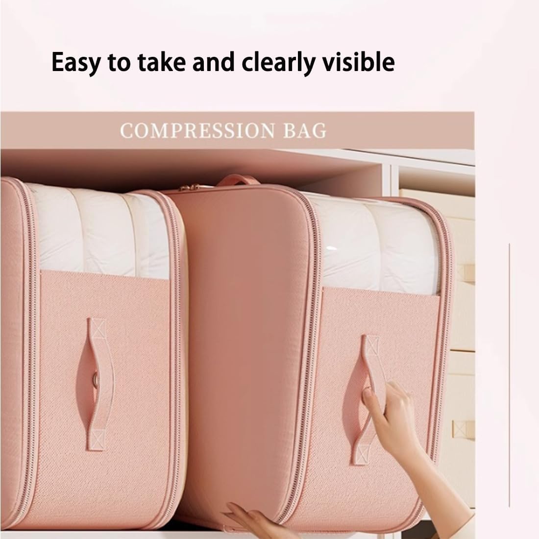 Quilt Compression Organizer Ultra Space Saving Self Clothes Blanket Storage Bags for Travel Home Storage Vacuum Travel Bags