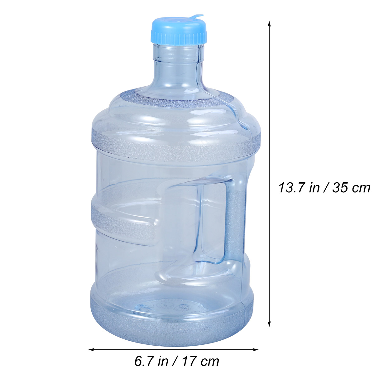 5 liter rent vattenflaska mineralvattenflaska bärbar pc -hink med handtag bärbart för bilbärning  (5l)