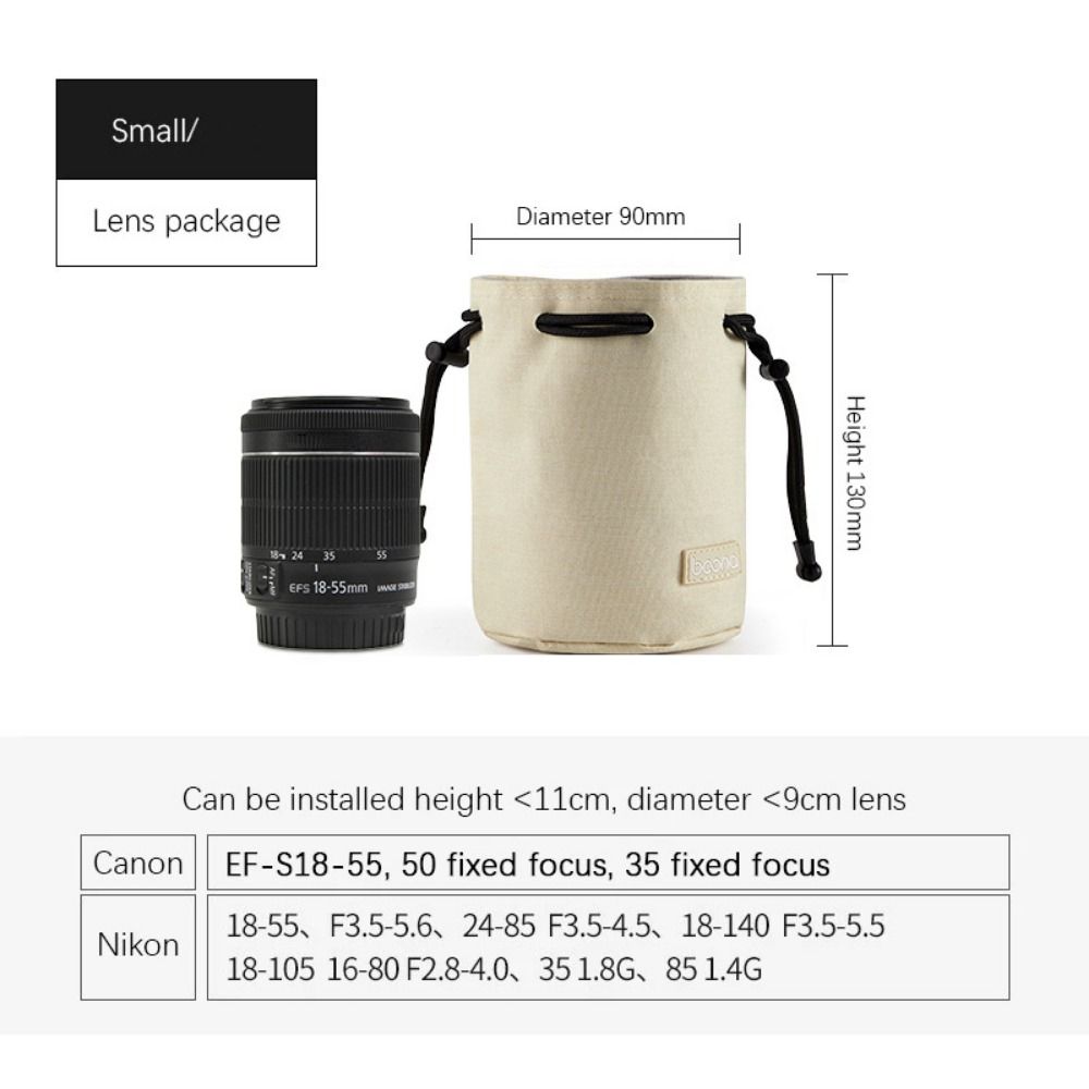 Adjustable Strap Camera Storage Bag Inner Bag Dustproof DSLR Drawstring Bag Handbag Waterproof Photography Protective Bag