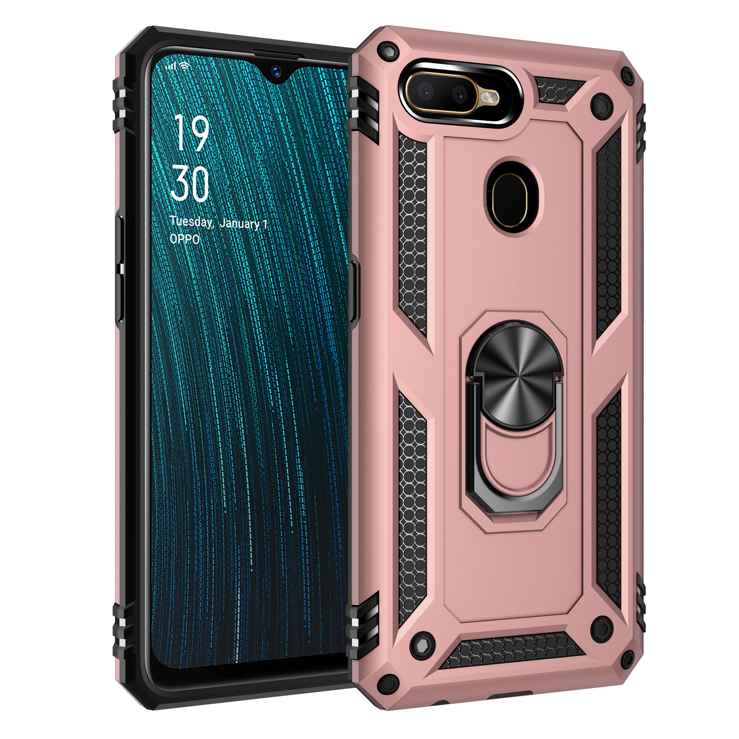 OPPO A5S Case Heavy Duty Tough Rugged Armor Case Kickstand Shockproof Case For OPPO A5S CPH1909 A 5S OPPOA5S OPPO AX5S