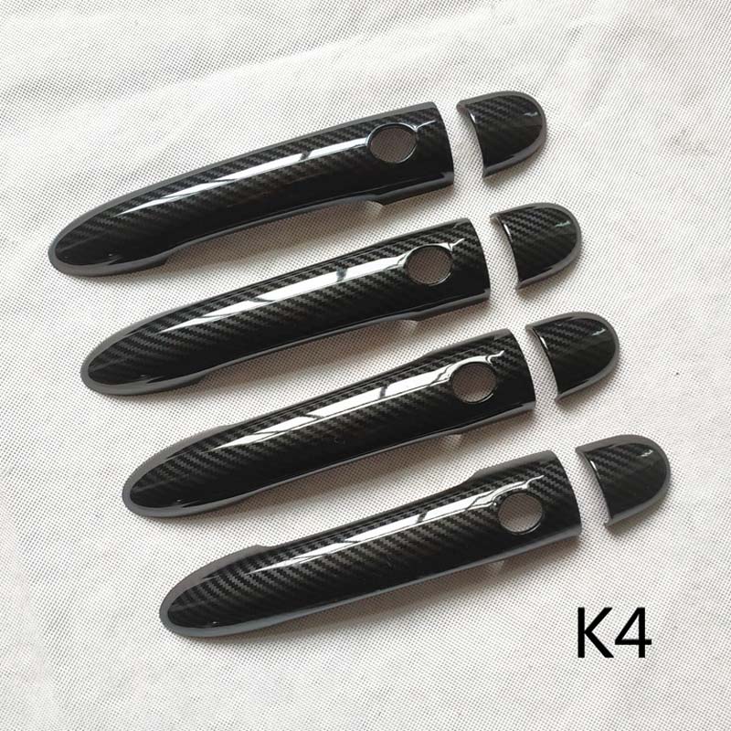 Fit Voor Renault Scenic 2 Ii MK2 Deurgreep Cover Trim Handvatten Covers Auto Accessoires Plastic Imitatie Carbon Fiber: K4