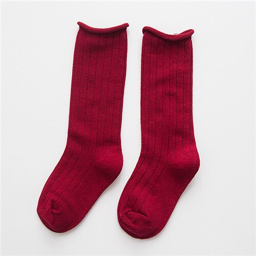 Herfst Winter Kinderen Katoenen Sokken Peuter Baby Meisjes Sokken Warm Jongens en Meisjes Sokken: Rood / 7 to 10 T