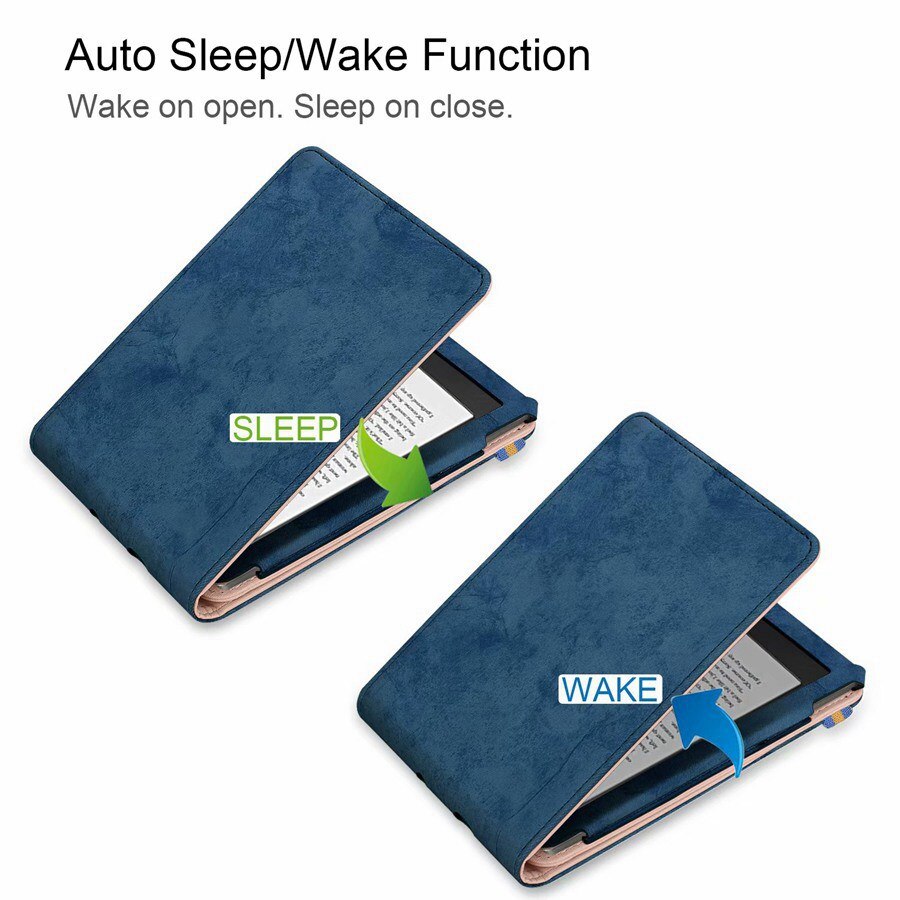 Magnetic PU Leather Case For KOBO Clara HD 6 inch ) Ultra Slim shockproof Ereader Cover For Kobo Clara HD Case+Film+Pen