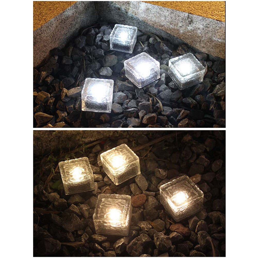 Crystal Led Solar Light Cube Led Outdoor Lamp Tuin Waterdicht Lichten Ondergrondse Muur Ingebed Verlichting Stappen Tough Case Belasting