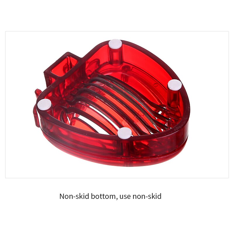 Gadgets de cuisine trancheuse de fraise avec lame en acier inoxydable outils de sculpture sur fruits coupe-salade fraise