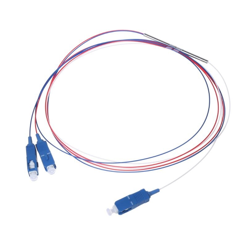 1x2 APC/UPC Optic Fiber Splitter Mini Steel Tube Bundle Connector FBT Grade