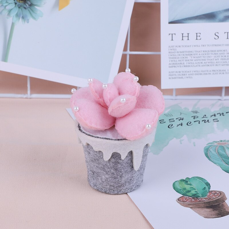 Meian Kit de punto de aguja no tejido para suculentas, Cactus, fieltro de lana, fieltro de corte de aguja, paquete de conjuntos de manualidades Diy: HJG00138