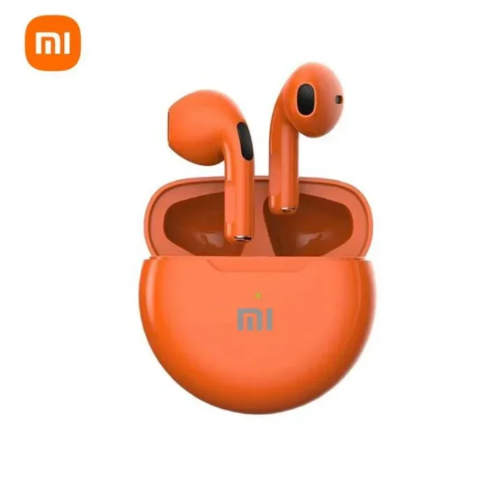Xiaomi air pro 6 tws sem fio bluetooth fones de ouvido controle toque com microfone alta fidelidade som esporte música: Preto